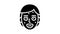 facial cream mask glyph icon animation