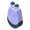 Facial massage device icon isometric vector. Cosmetic head