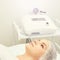 Facial micro current cosmetology procedure. Beauty technology treatment. Woman face therapy