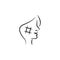 facial rejuvenation surgery icon. Element of anti aging icon for mobile concept and web apps. Thin line facial rejuvenation surger