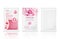 Facial sheet mask sachet package mockup set.