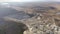 Facilities for stone mining as seen from above