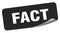 fact sticker. fact label