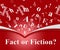 Fact Vs Fiction Words Represents Authenticity Versus Rumor And Deception - 3d Illustration