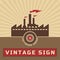 Factories Group - Vintage Vector Logo Sign