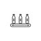 factory, bottle, production icon. Element of production icon for mobile concept and web apps. Thin line factory, bottle,