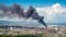 Factory emitting hazardous pollutants into air