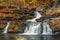 Factory Falls Waterfalls in vivid Fall foliage