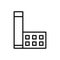 Factory icon vector. thermal power plant icon vector. power station symbol or logo.