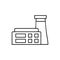 Factory icon vector. thermal power plant icon vector. power station symbol or logo.
