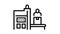 factory manufacturing equipment line icon animation