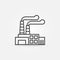 Factory outline icon