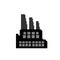 Factory pixel art. plant 8 bit. Pixelate manufactory. vector illustration