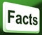 Facts Button Shows True Information And Data