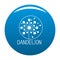 Faded dandelion logo icon blue