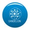 Faded dandelion logo icon vector blue