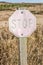 Faded Stop Sign on a Trail