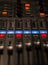 Fader digital mixing console with volume meter