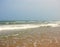 Fading Seawaves at Seashore, Paradise Beach, Pondicherry