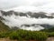 Fagaras Mountain in a cloudy day around Valea Rea path