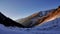 The Fagaras mountains in all their splendor. Amazing landscape with the sharp ridges of the Carpathians