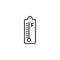 fahrenheit thermometer temperature line icon