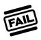 Fail black stamp