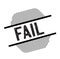 Fail black stamp