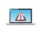Fail sign on a laptop. illustration design