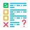 fail task of audit color icon vector illustration