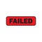 Failed - Simple vector illustration design for banner, stickers, label, cards, poster, emblem and other creative uses