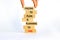 Failing to plan or planning fail symbol. Wooden blocks with words Failing to plan is planning to fail. White background, copy