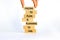 Failing to plan or planning fail symbol. Wooden blocks with words Failing to plan is planning to fail. White background, copy