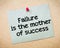 Failure is the mother of success