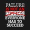 Failure is not an option. Everyone has to succeed quote