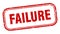 failure stamp. failure square grunge sign