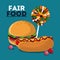 Fair food snack carnival design