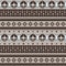 Fair Isle beige seamless pattern with stripes and rhombus