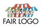 Fair logo. Stylish design. Trading stalls