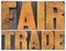 Fair trade typography