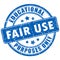Fair use rubber stamp