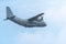 FAIRFORD, UK, JULY 13 2018: A photograph documenting a Alenia C-27J Spartan aircraft from the Italian Air Force displaying at RAF