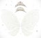 Fairy blue winter wings with snow tiaras bundled