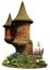 Fairy castle tower house