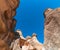 Fairy Chimneys from below in Pasabagi Cappadocia Turkey