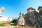 Fairy Chimneys. Cappadocia or Goreme background photo