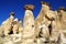 Fairy chimneys in Cappadocia, Turkey