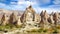 Fairy chimneys in Cappadocia, Turkey