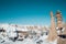 Fairy chimneys in Cappadocia in winter