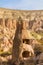 Fairy chimneys rock formation in Cappadocia